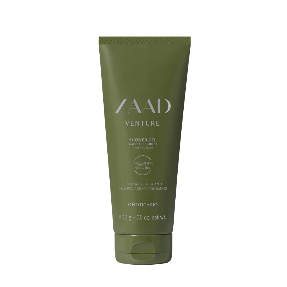 Zaad Venture Shower Gel Cabelo e Corpo, 200g